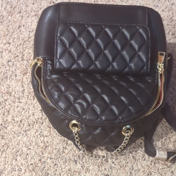 Chic Black Quilted Women's Backpack New Without Tags(New Without Tags) - Picture 7 of 10